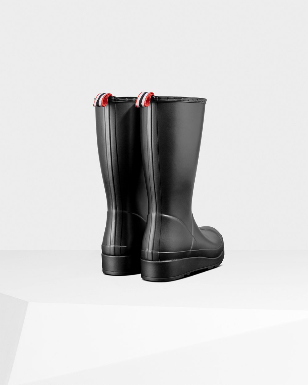 Womens Hunter Original Tall Pearlized Rain - Play Boots Black - 0295-VUMSQ